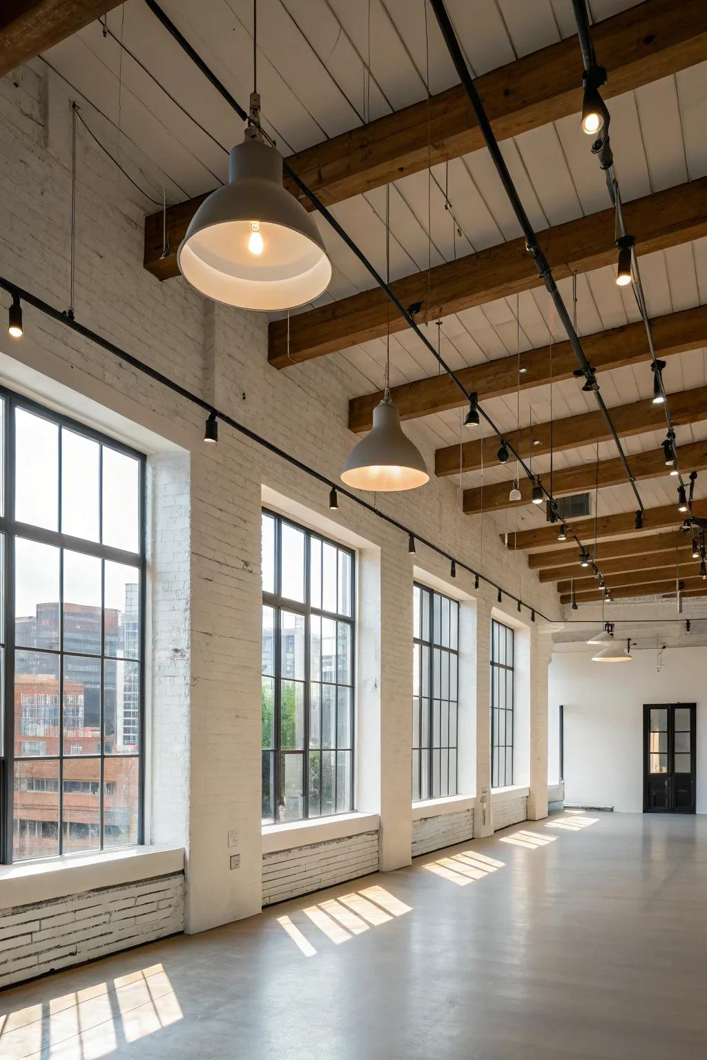 Sleek hanging lights designed for a modern, minimalist aesthetic.