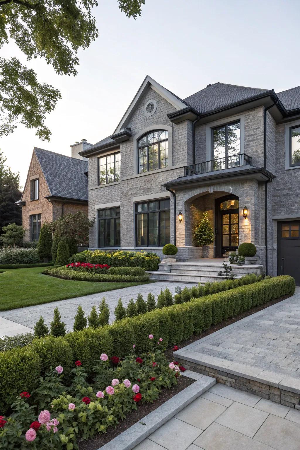 Brick painted in modern hues can redefine your home's aesthetic.