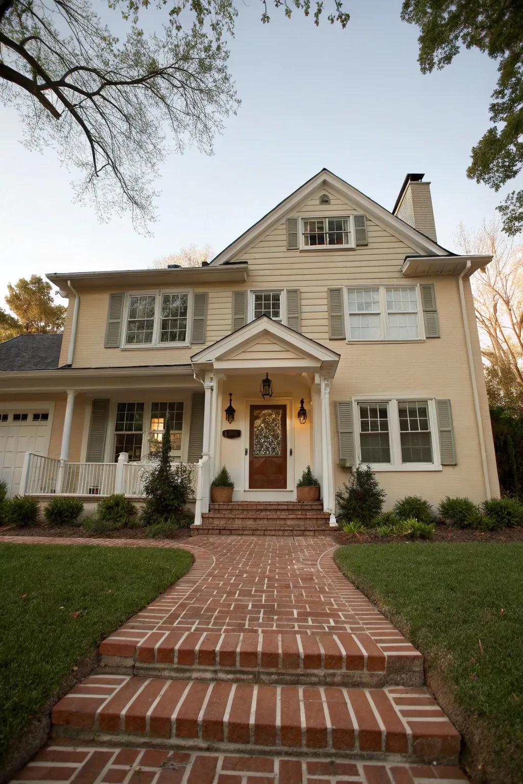 Classic style with gentle sandstone tones.