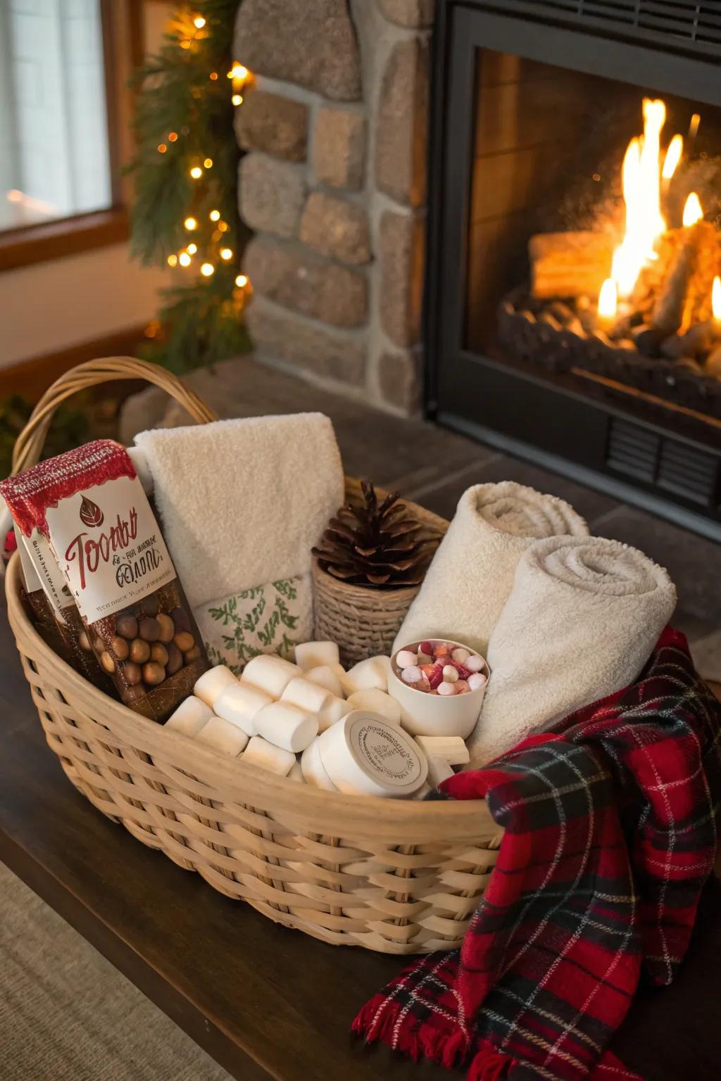 All the essentials for a warm and cuddly evening.