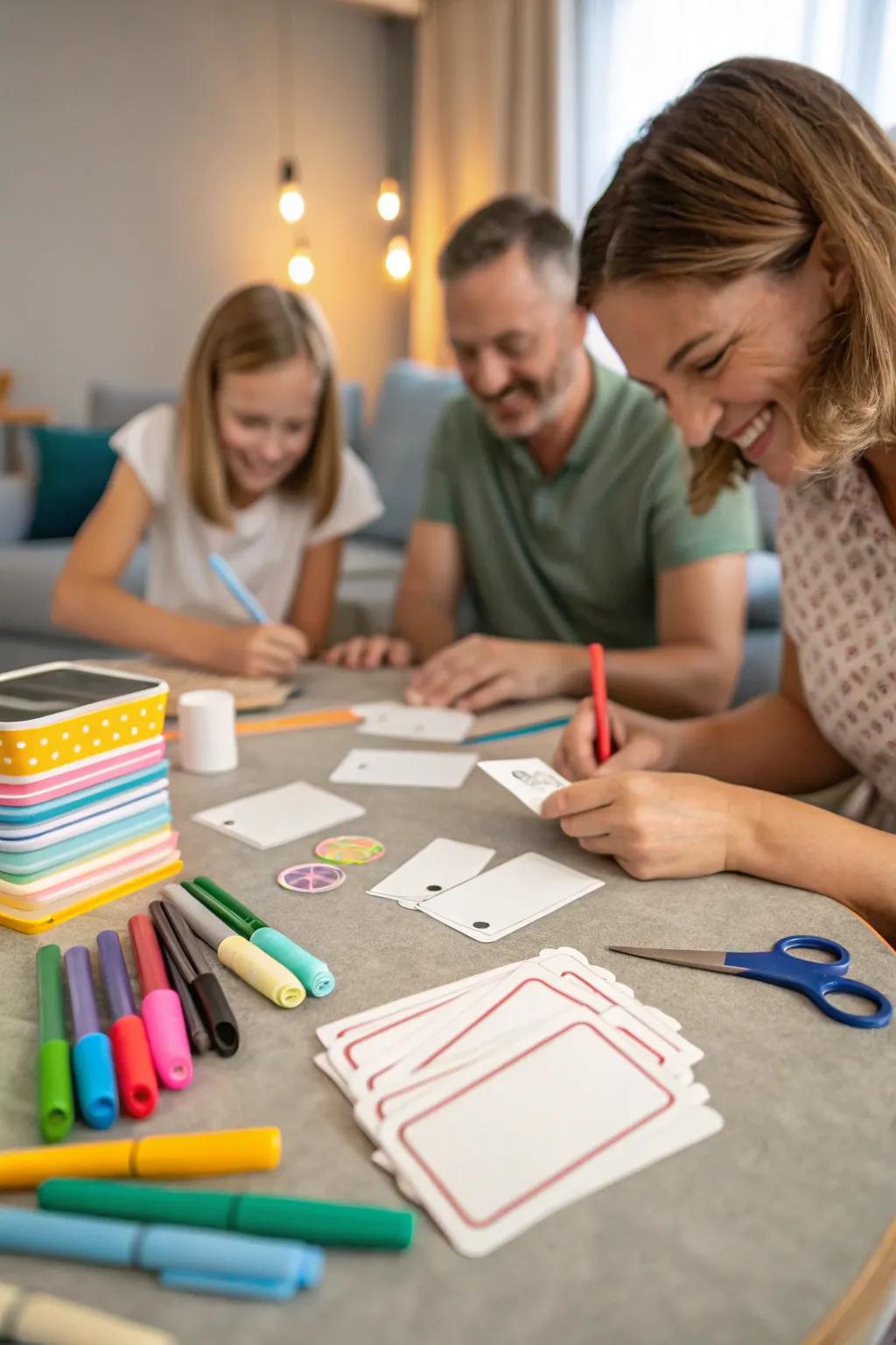 Create your own card game with the family