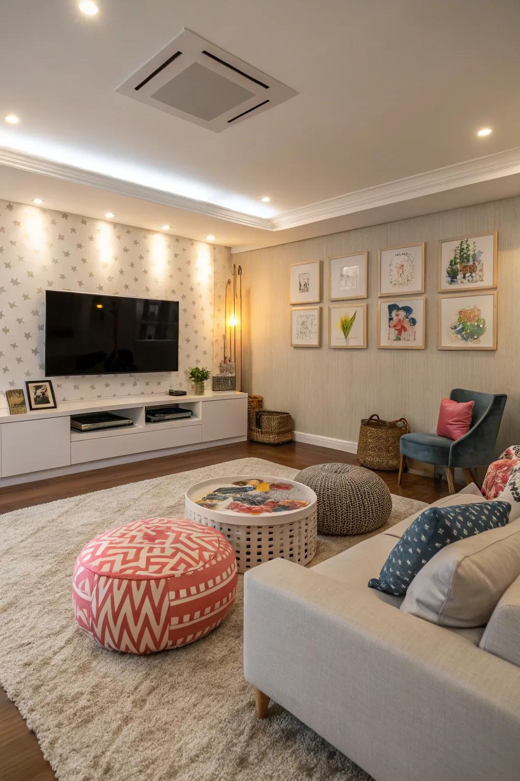 Unique decoration styles for various ambiences.