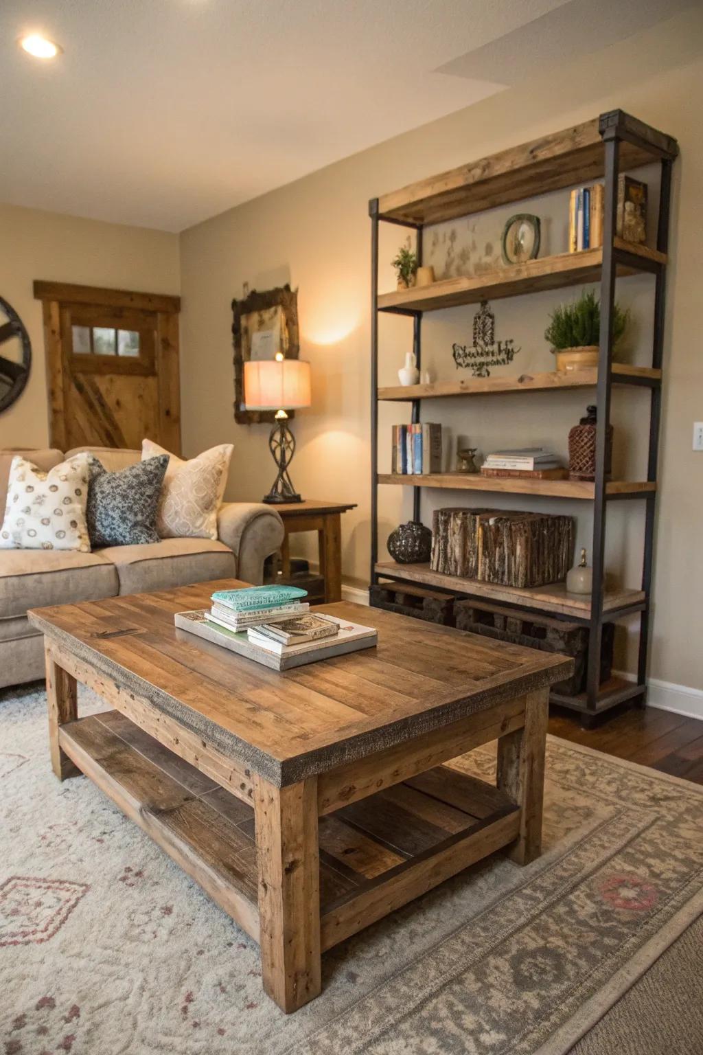 Native wooden details adding a rustic charm to the space.