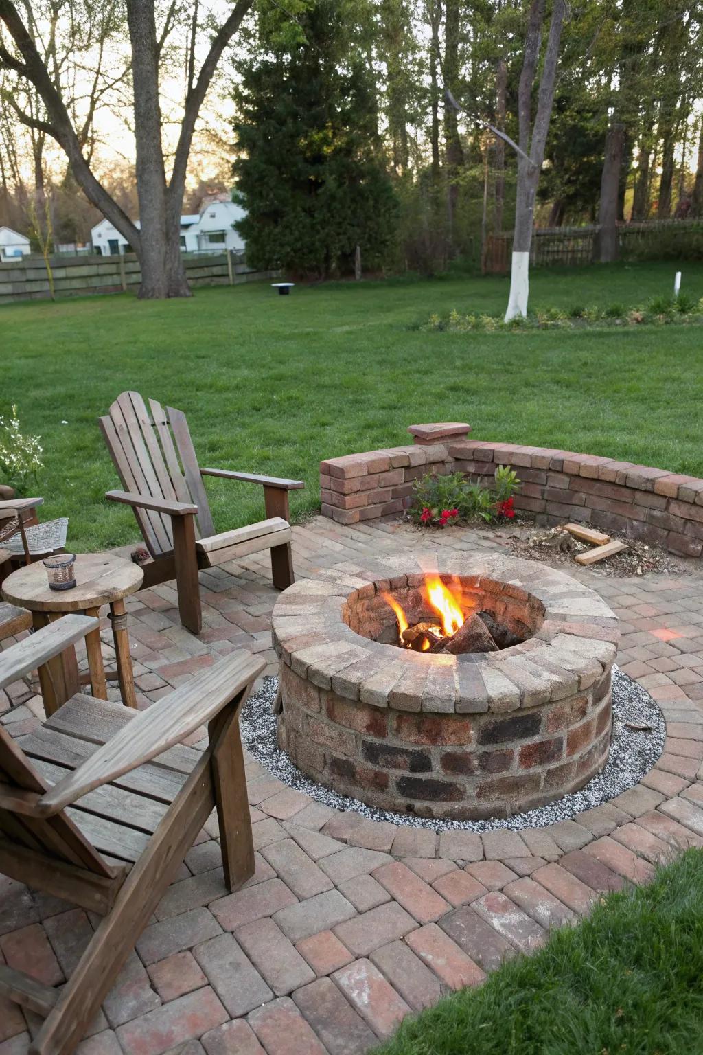 Vintage bricks provide a distinct, story-filled appeal.