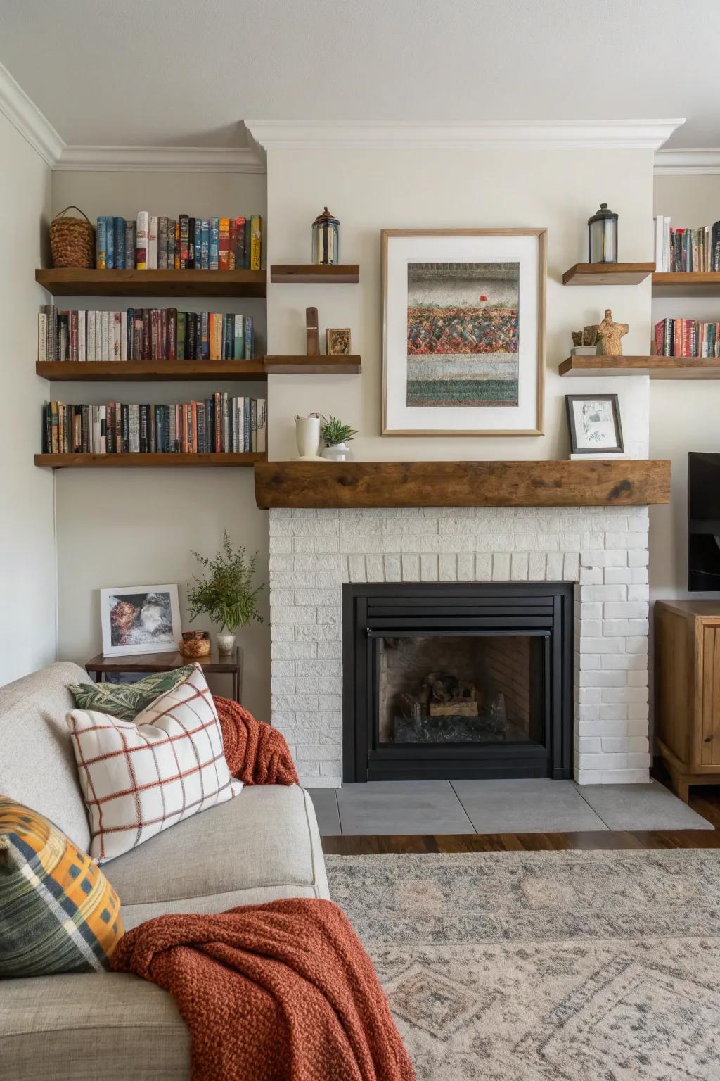 Weightless shelves offer a bright and airy display solution.