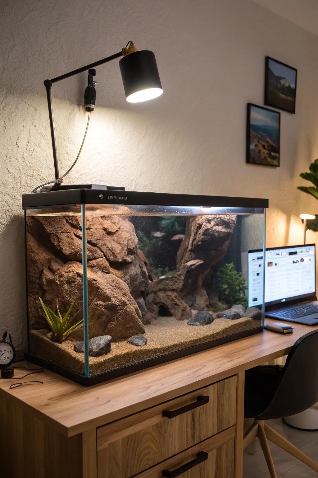 Incorporate the intrigue of caves into your aquarium.