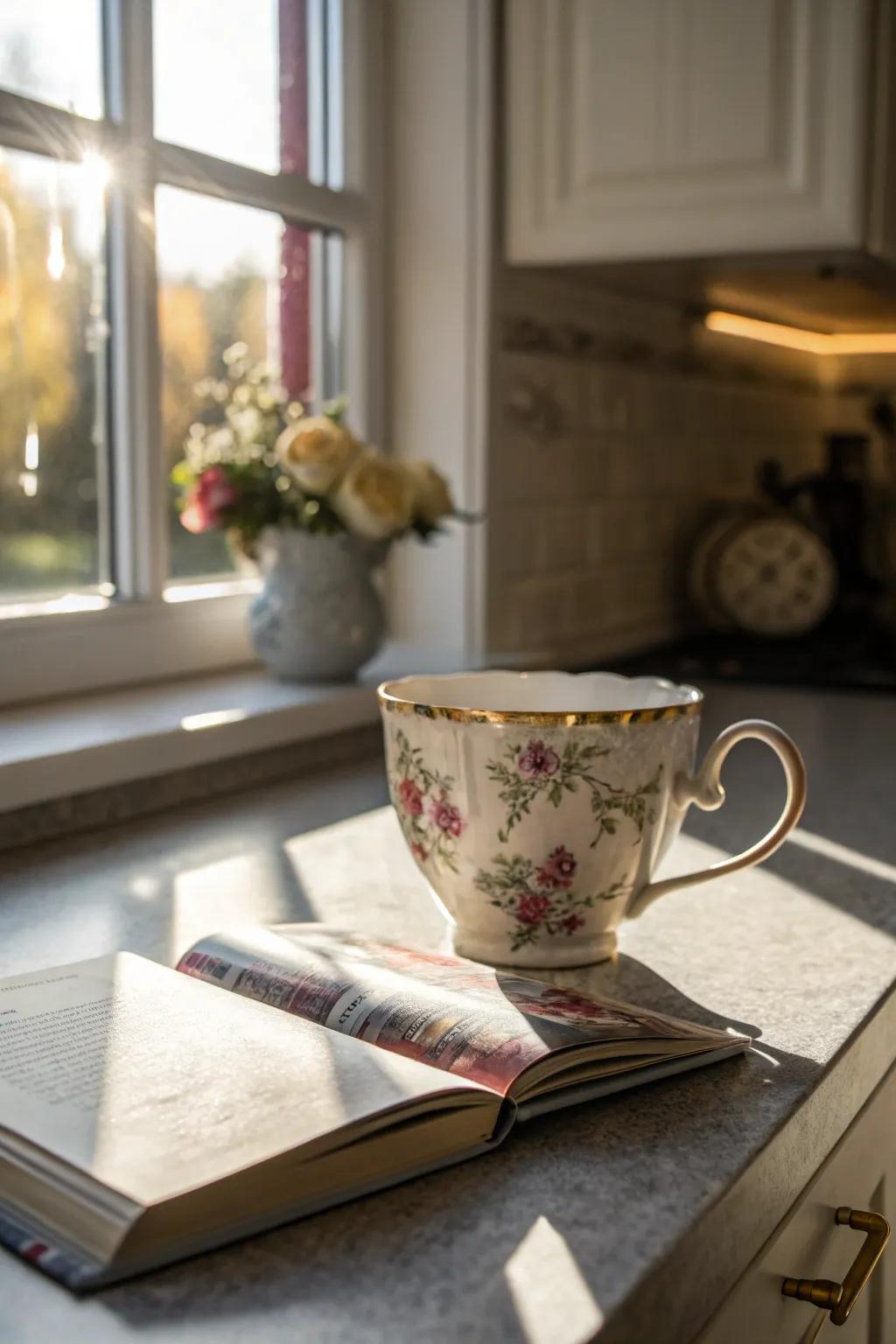Classic flower patterns meet up-to-date vessel design for ageless refinement.