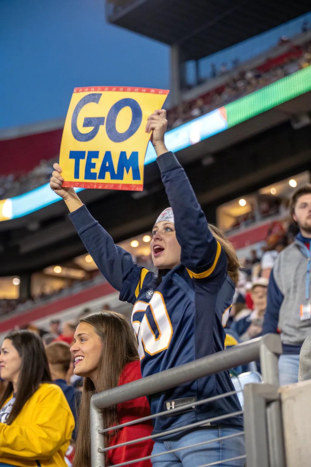 Classic support: A fan cheers on their team.