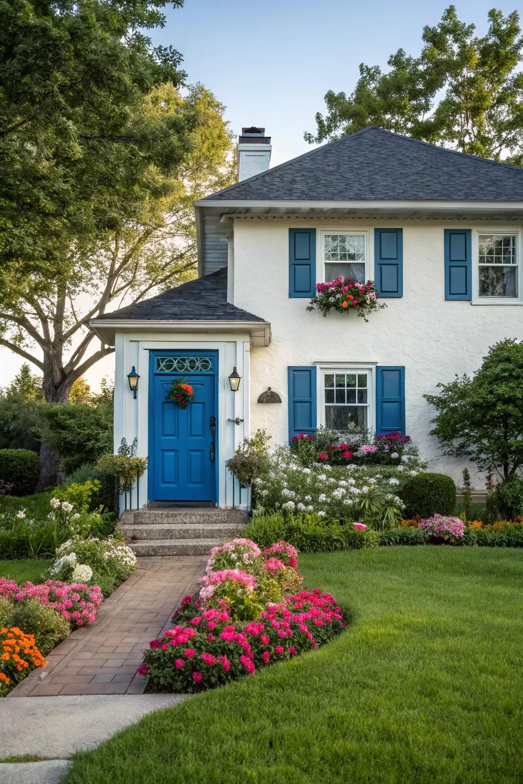 A striking front door color can revolutionize your home's visual appeal.