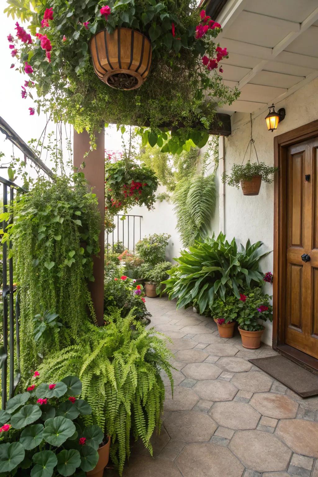 Revitalize your patio with an array of plants and flowers.