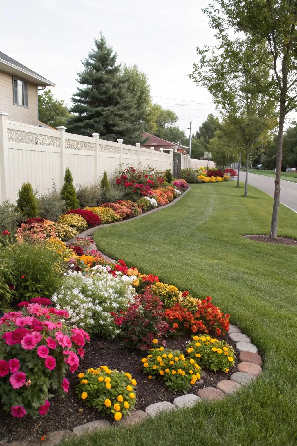 Flower beds have the power to transform your front garden into a dynamic showcase of nature's splendor.