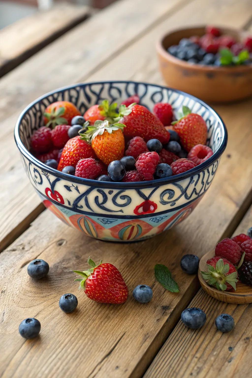 A berry medley that’s as delicious as it is beautiful.