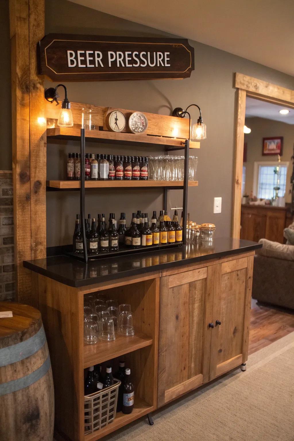 Promoting friendly encouragement with a chilled drink.