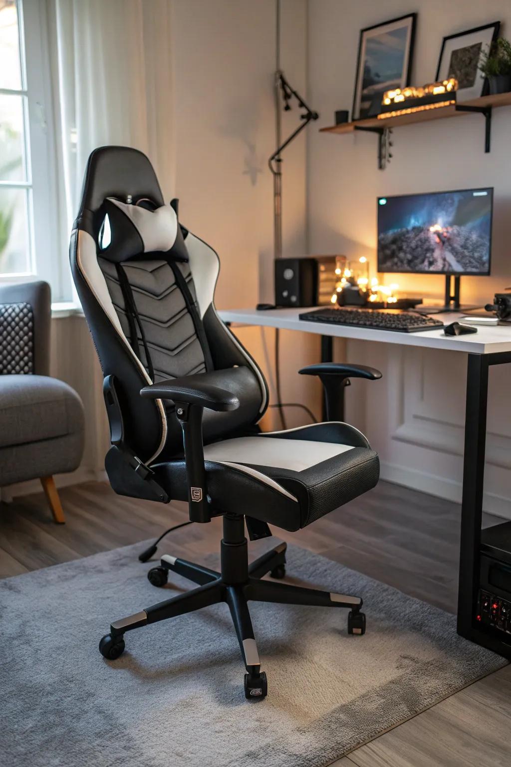 Comfort is crucial with the appropriate seating.