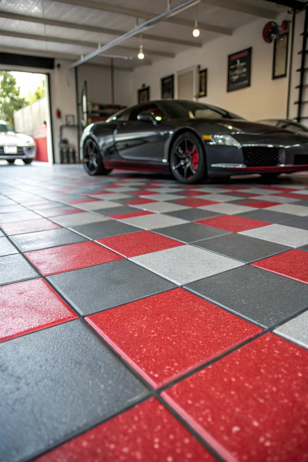 Vivid color highlights have the potential to morph your garage into a lively environment.