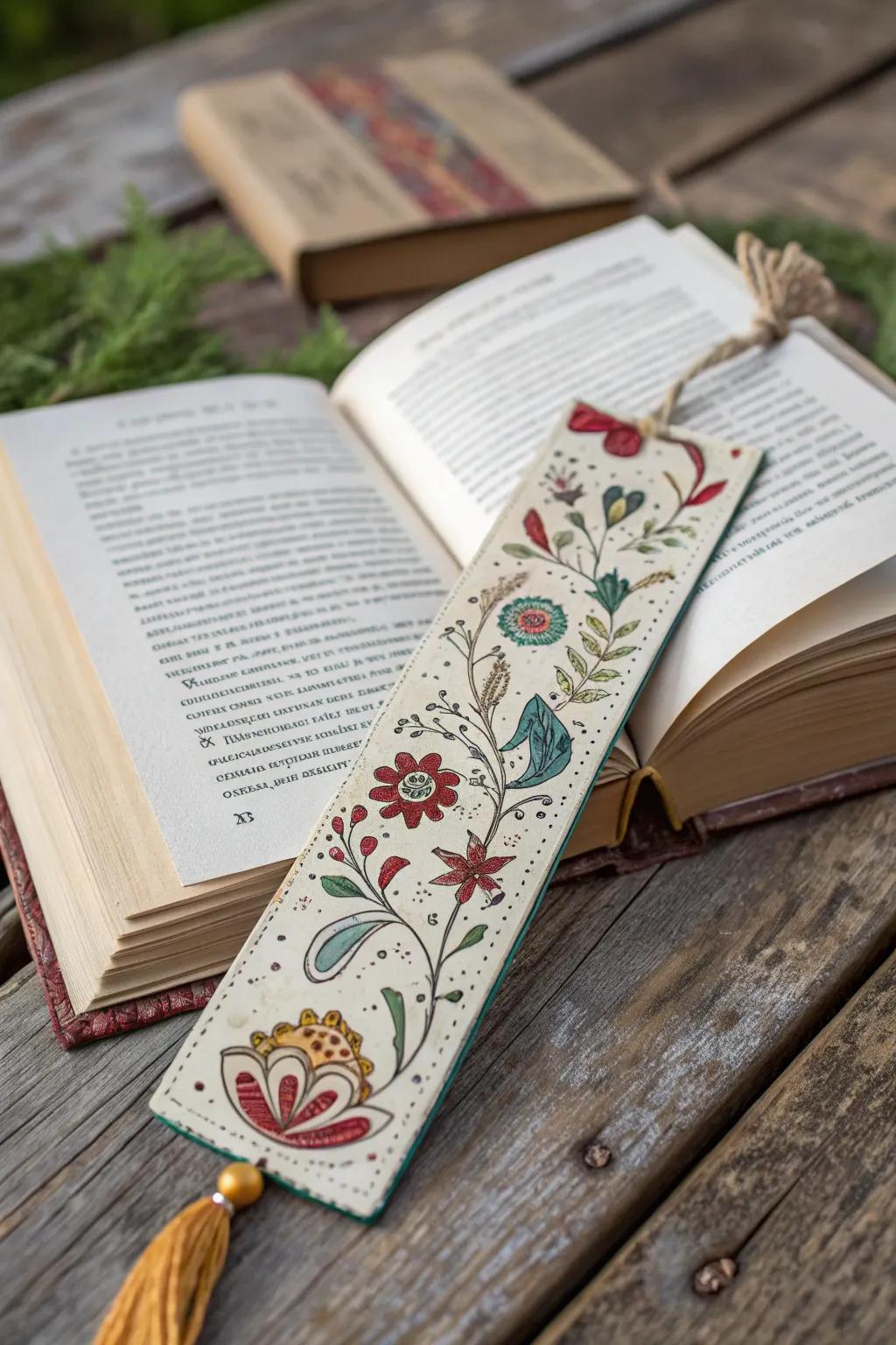 A custom page holder gives any reading session a distinctive touch.