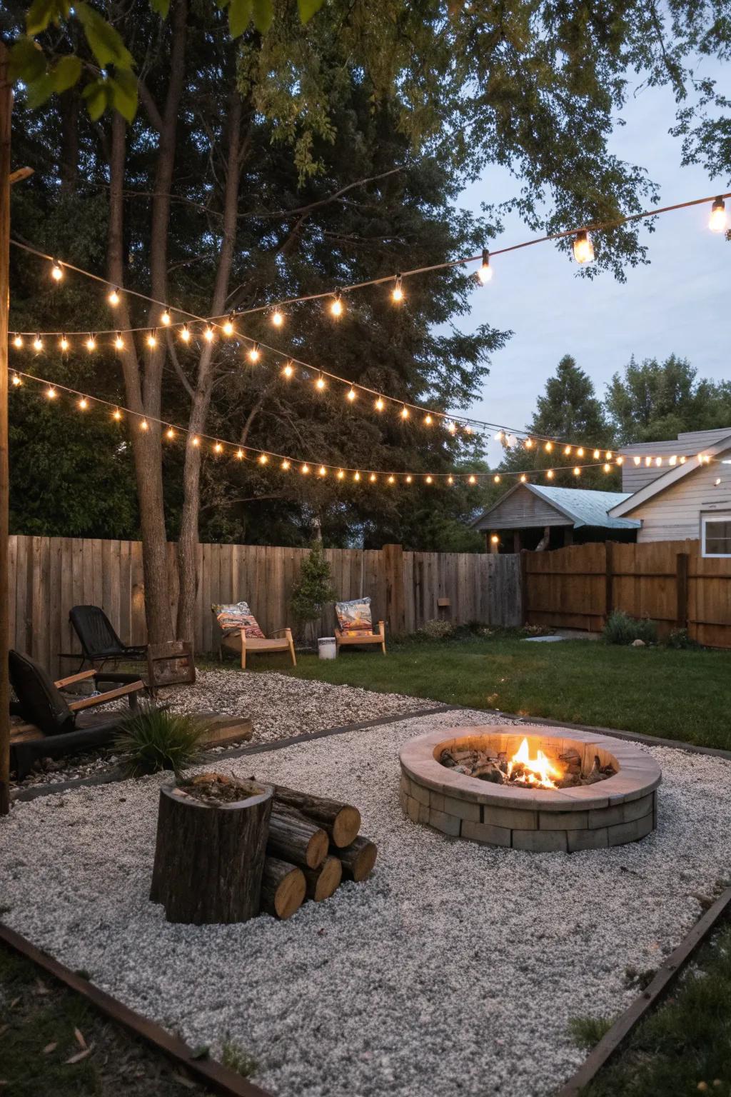 Enchanting illumination bestows a hint of wonder upon your evening get-togethers.