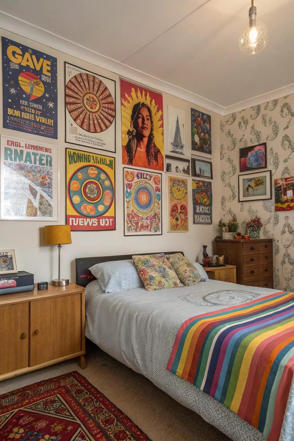 Vintage-inspired wall decor evokes feelings of yesteryear and singular charm in your personal area.