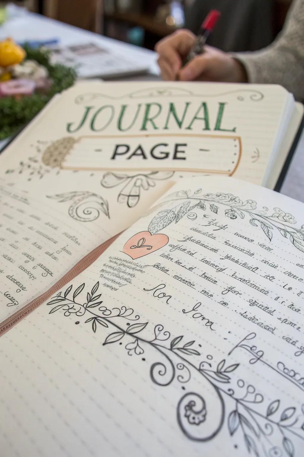 Emphasize your headings with ornamental banners.