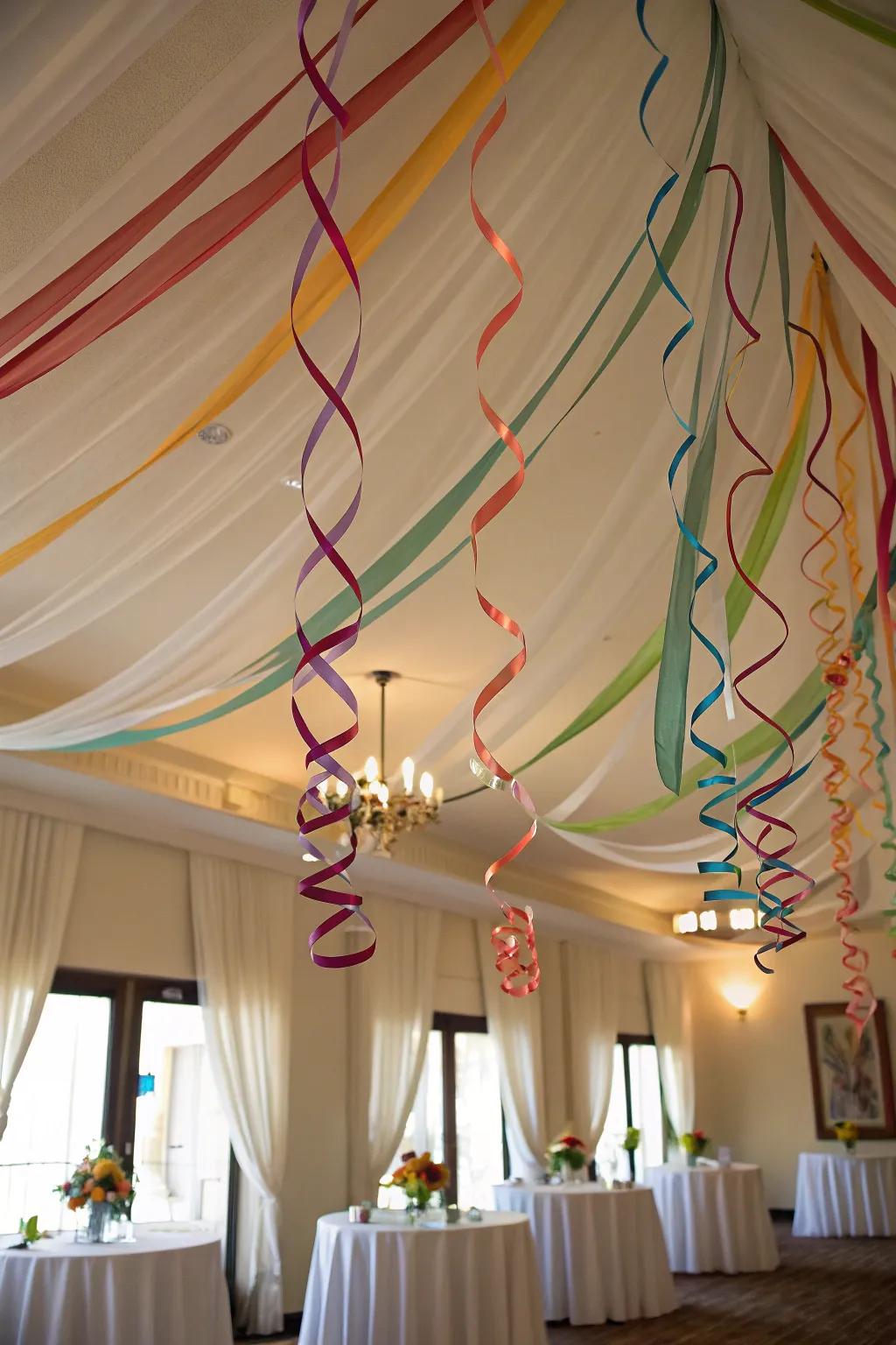 Transform any setting into a magical wonderland with a ribbon sky.