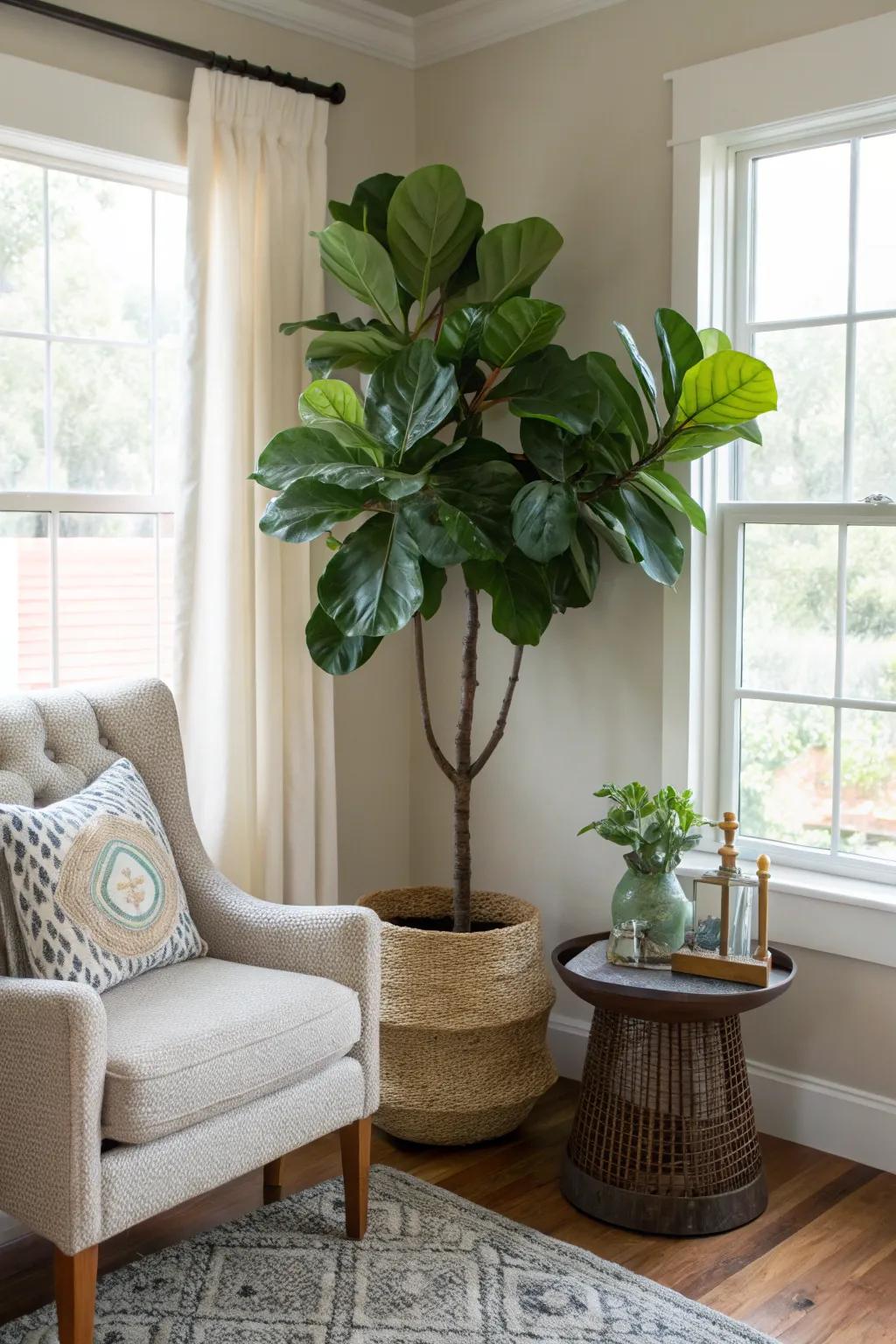 Indoor plants transform your living room into an animated retreat