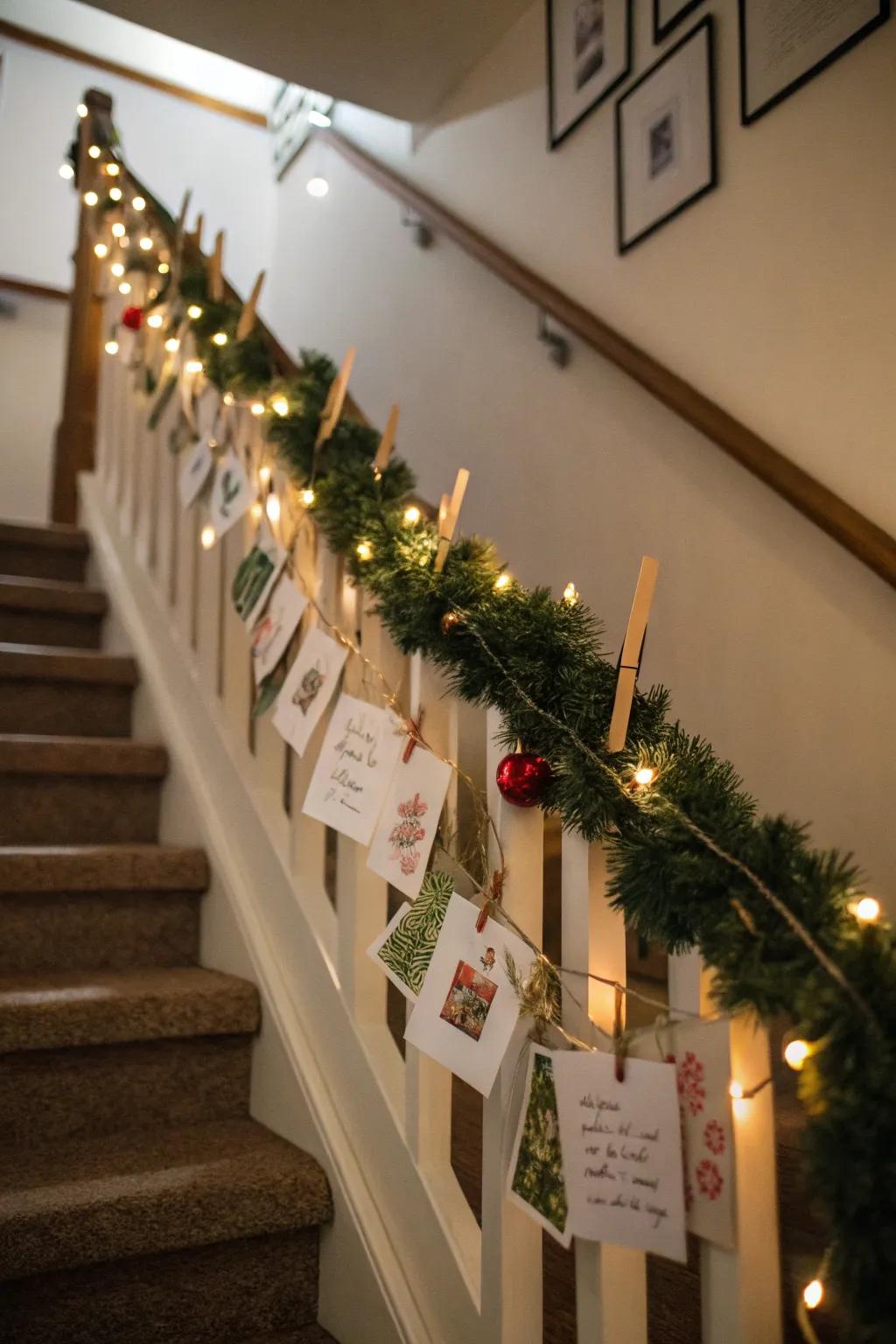 Enhance your decorations with a foliage card exhibit.