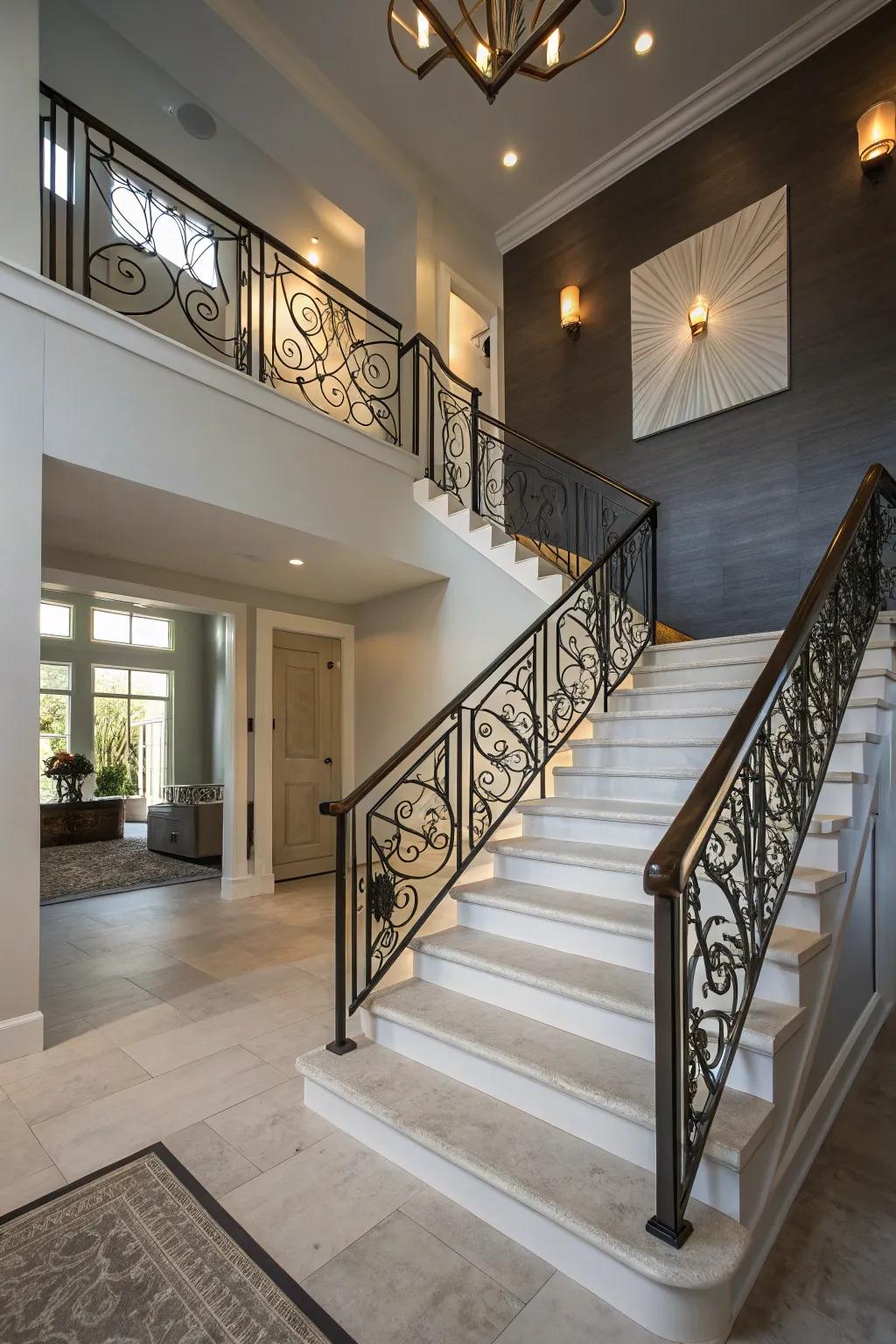 Turn your staircase into a statement feature within your split-level house.