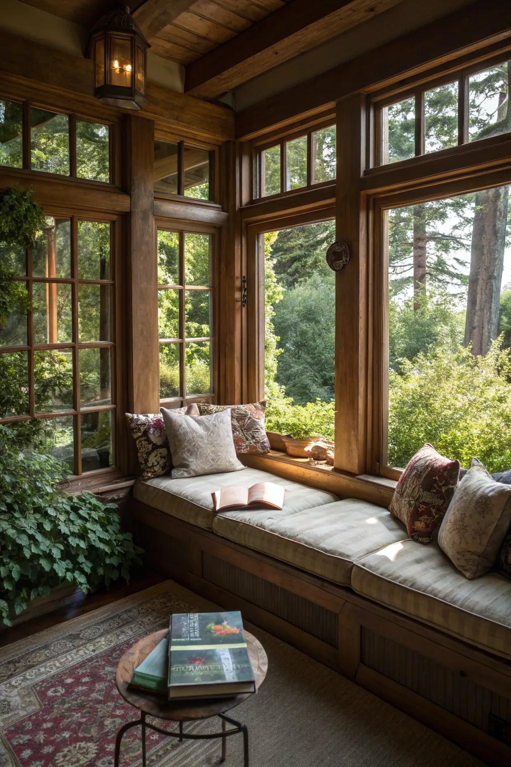 Natural timber trims cultivate a cozy and welcoming environment.