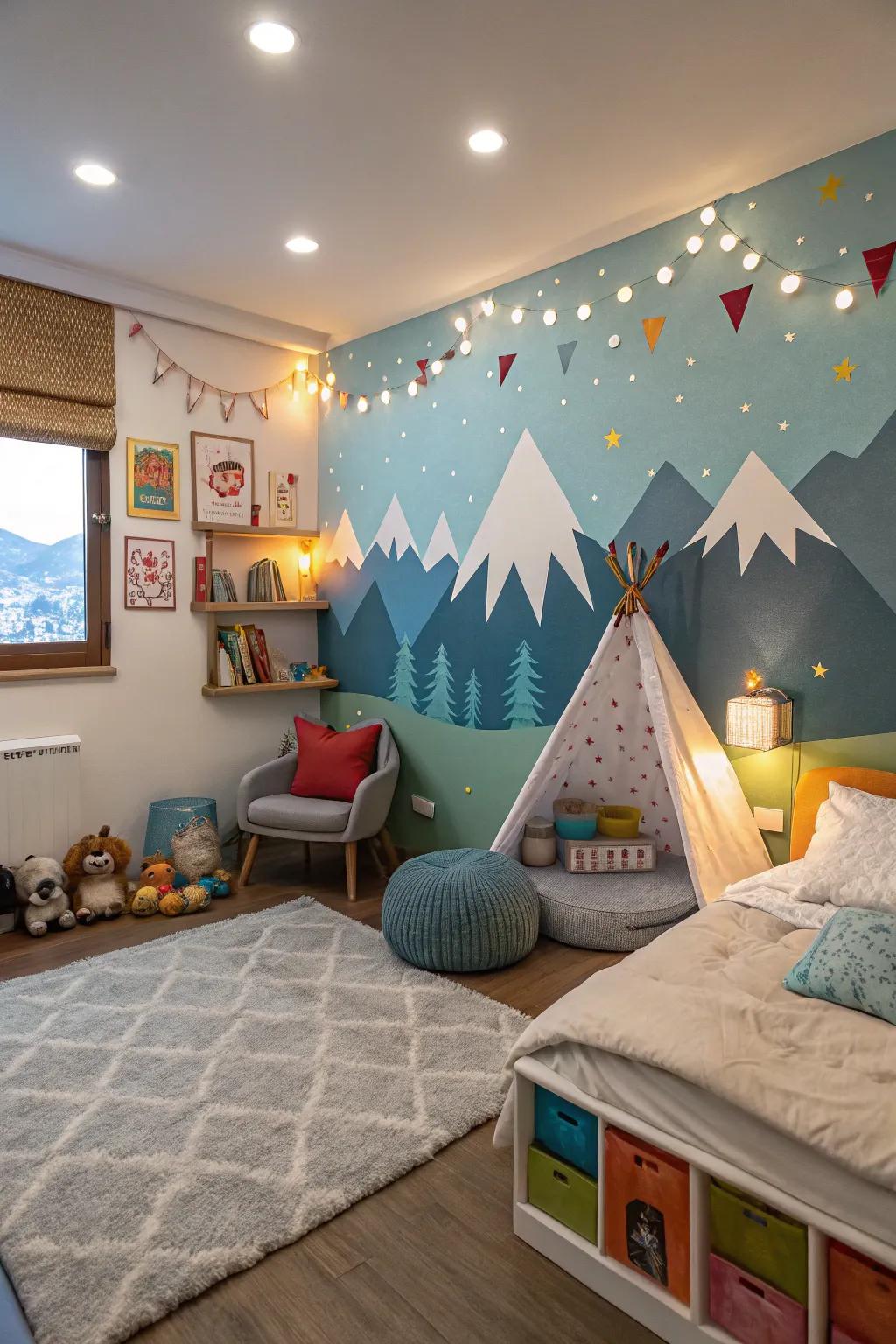 Themed walls morph an ordinary room into a realm brimming with adventure.