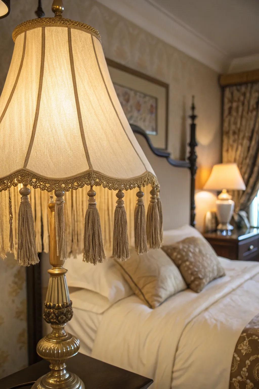 <strong><em>Elevate your lampshade with sophisticated pendants.</em></strong>” loading=”lazy” class=”pimg”>
	</picture><figcaption><strong><em>Elevate your lampshade with sophisticated pendants.</em></strong></figcaption></figure>
<p><strong><em>For an air of refinement, think about adding pendant details to your lampshade.</em></strong> I once turned a simple bedside lamp into a focal point just by adding a few pendants.</p>
<h3>Check if these fit your needs:</h3>
<ul class=