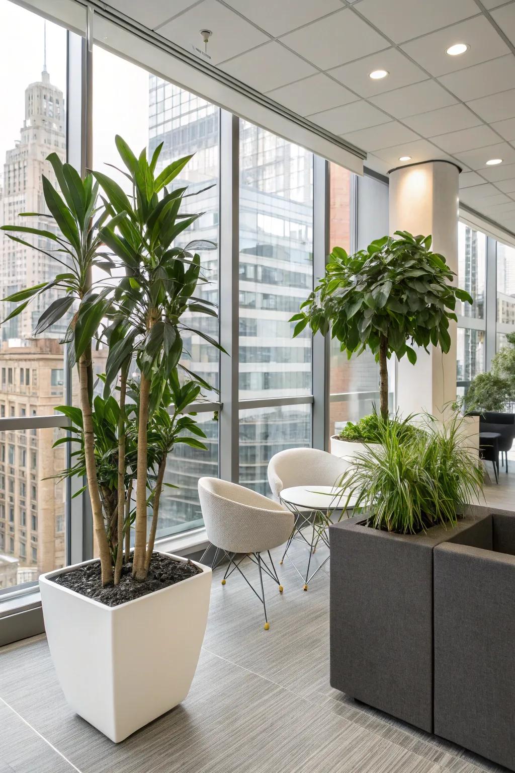 Plants provide a refreshing addition to any legal office.
