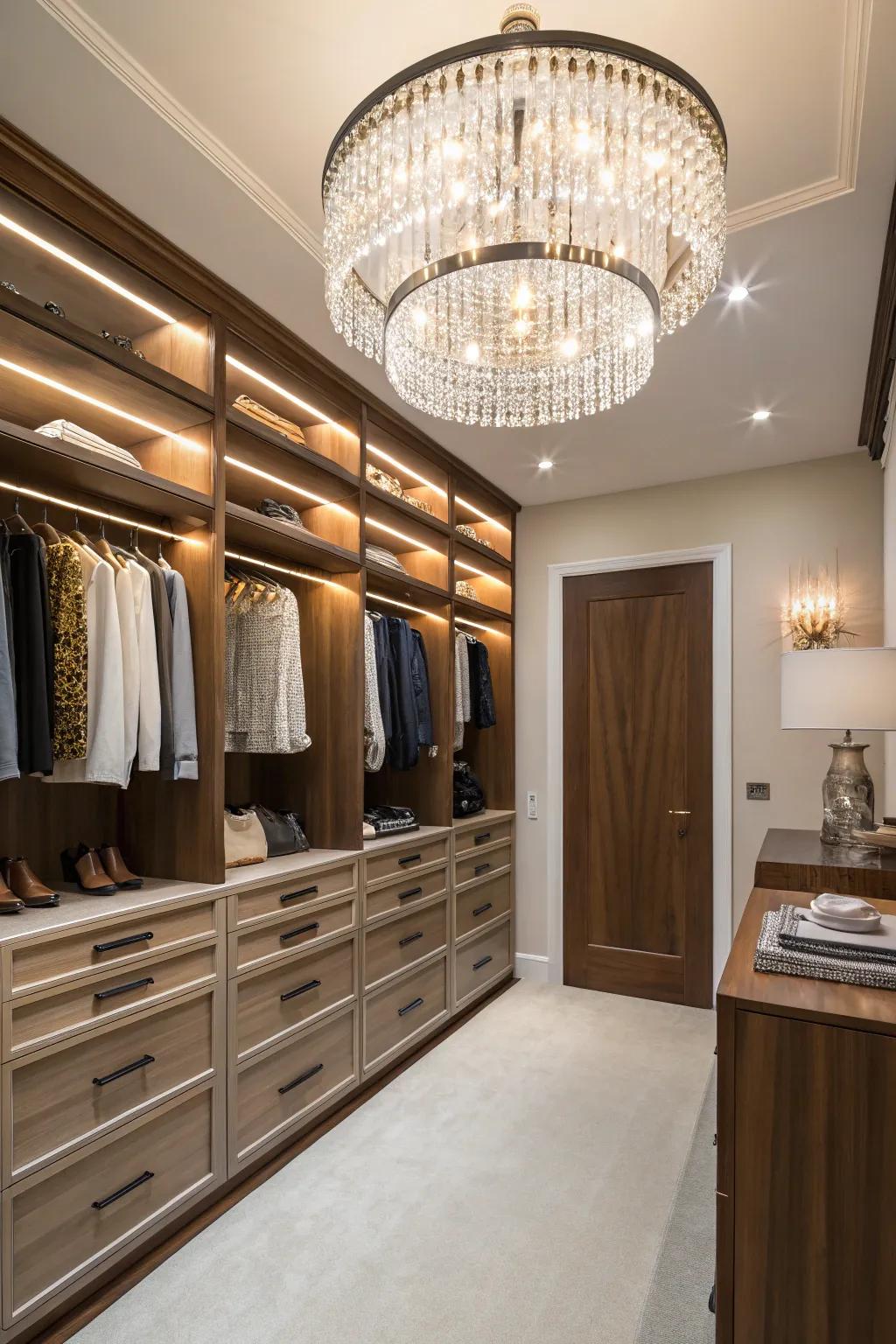 Lighting is vital for establishing an upscale atmosphere.