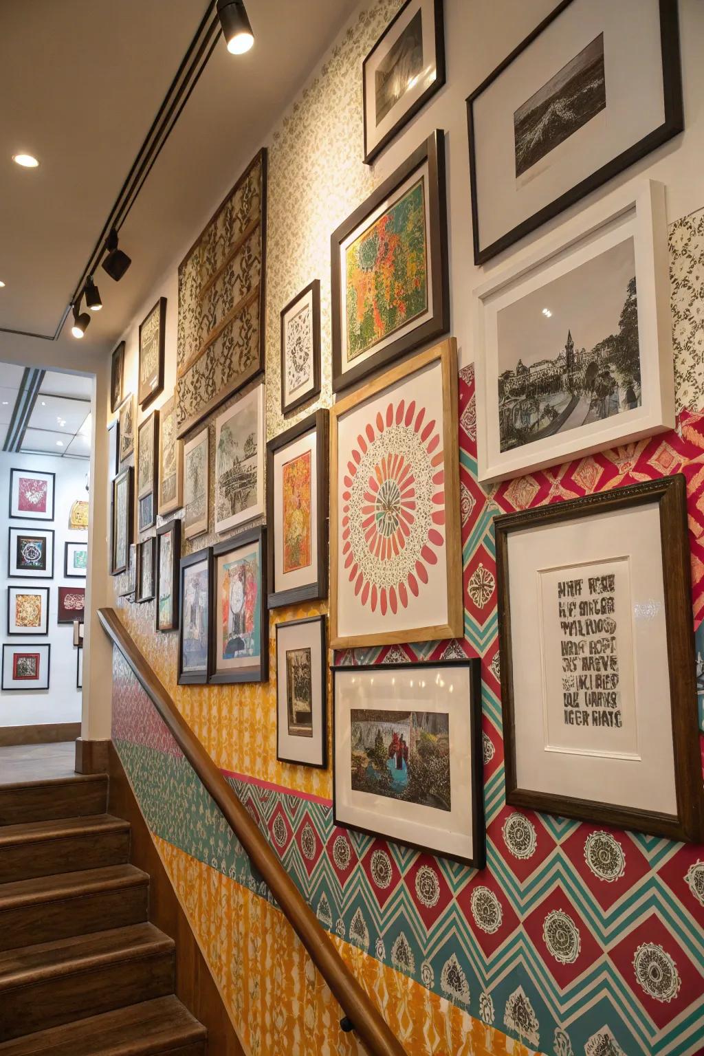 A gallery bursting with memories and art.