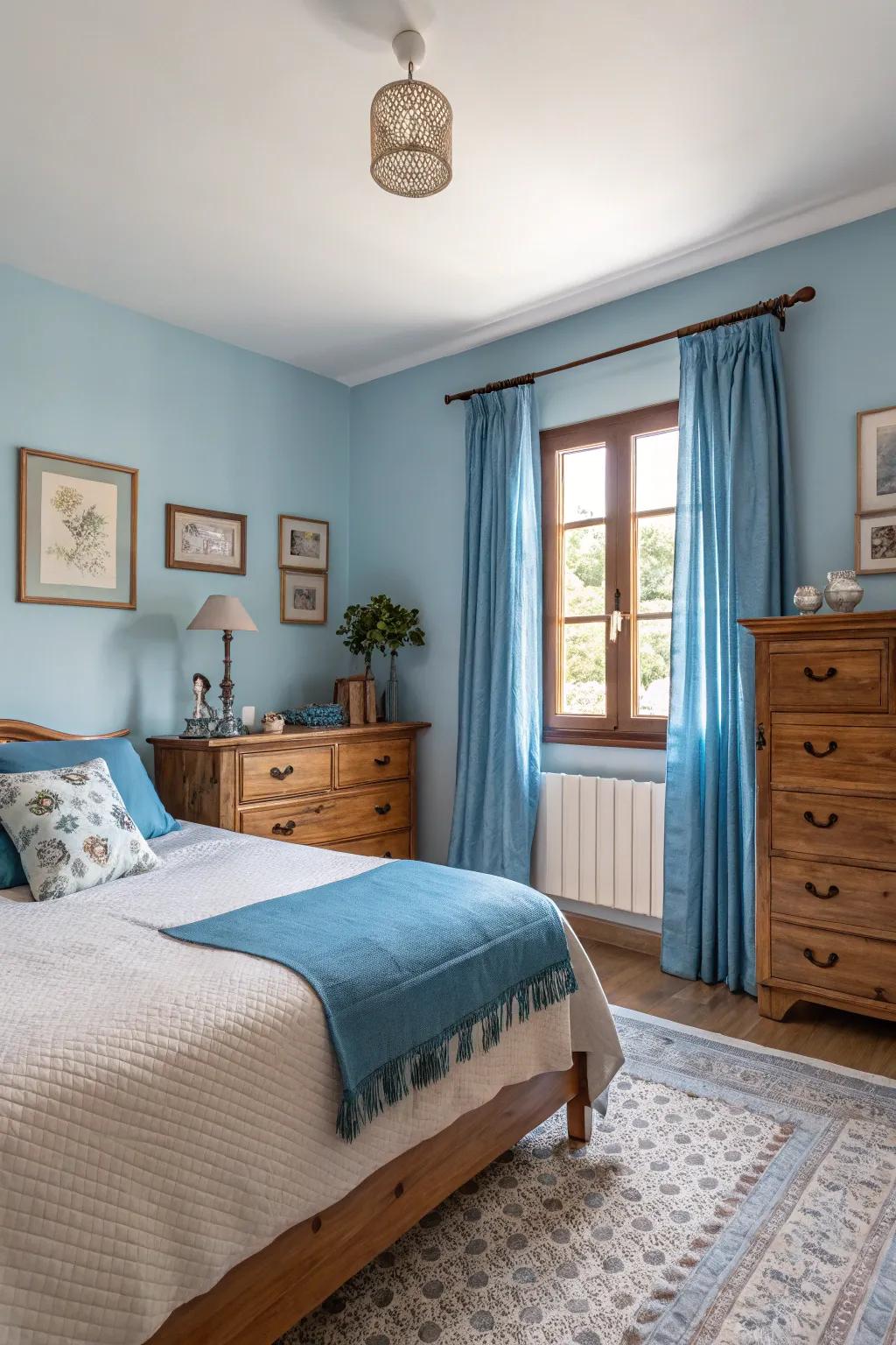 Harmonious colors create unity in your bedroom.
