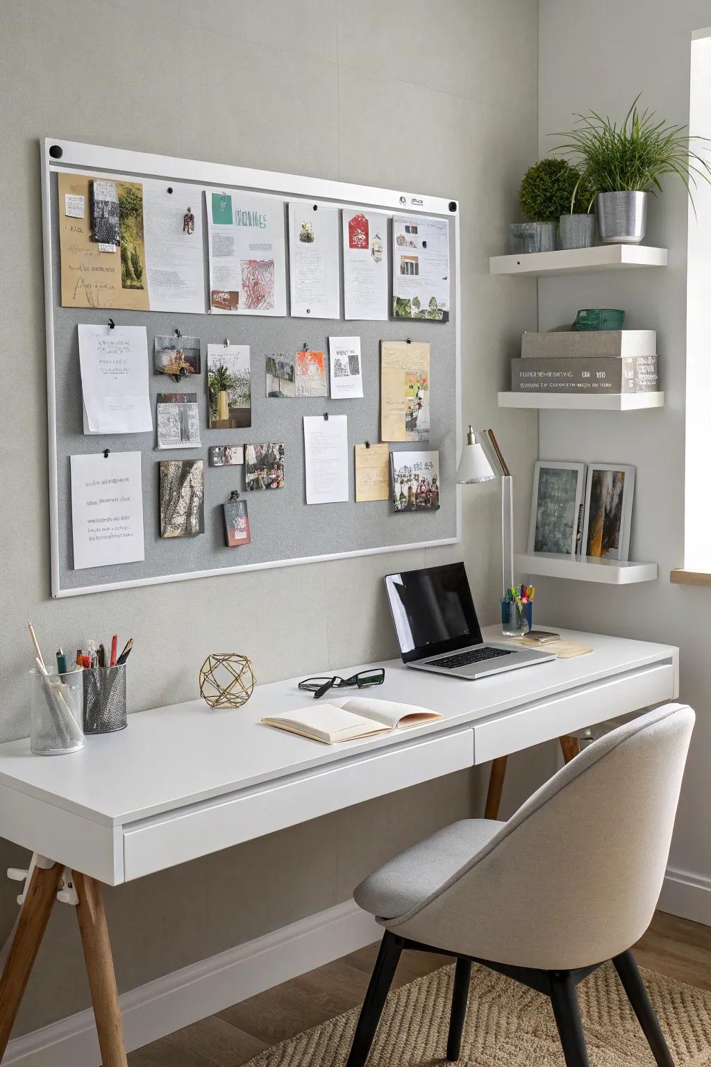 Magnetic boards provide a tidy method for displaying your cherished memories.