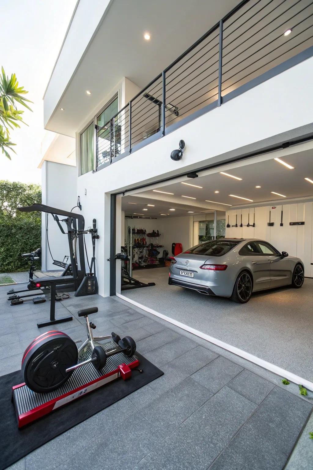 Design a versatile area in your updated garage.