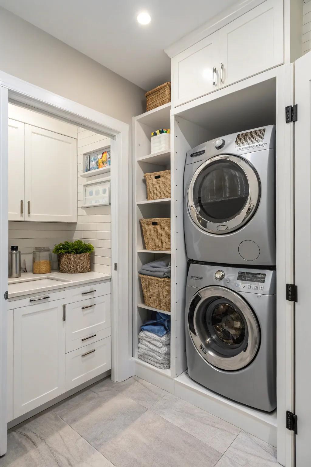 Optimize your layout to achieve a more functional laundry space.