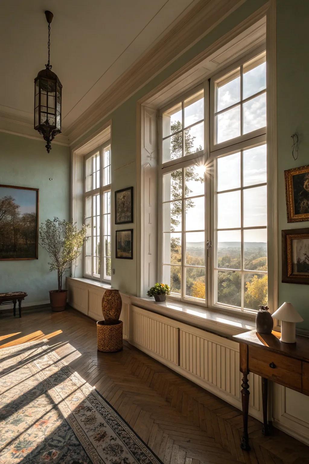 Sunlight beautifully alters painted surfaces.