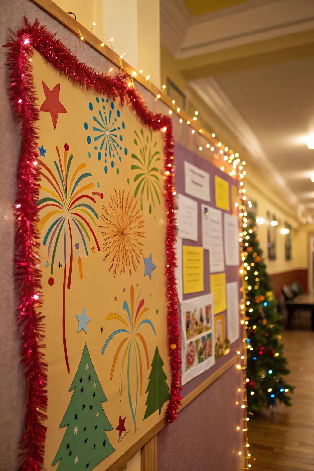 Fireworks-inspired board for a dazzling start.