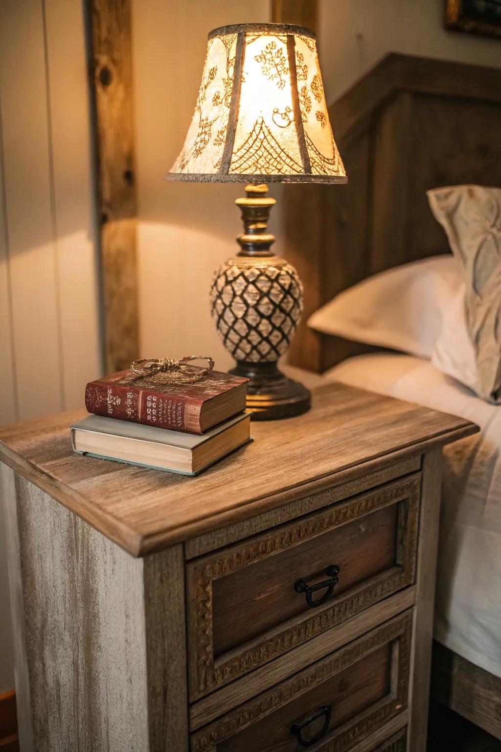 Infuse your bedroom with a cozy vibe using a superbly crafted timber nightstand.