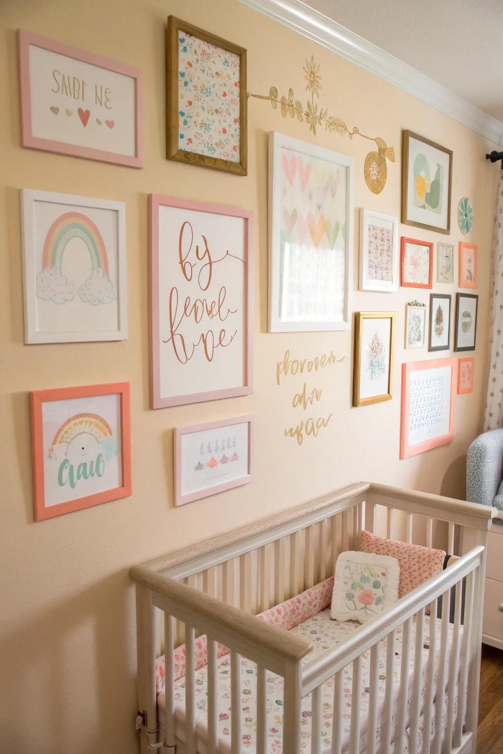 Uplifting messages fill the room with love and happiness.