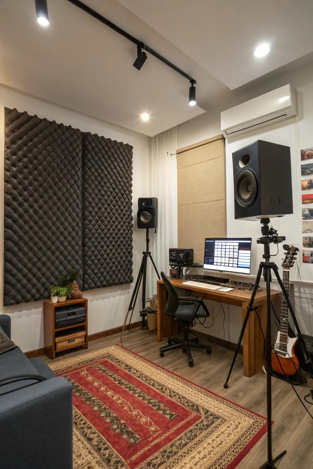 Sound dampening panels guarantee the finest sound experience.