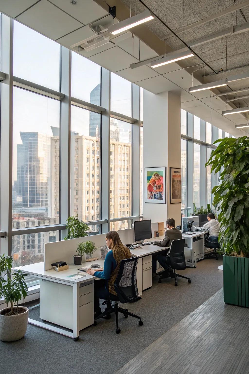 Natural light inspires creativity and enhances well-being.