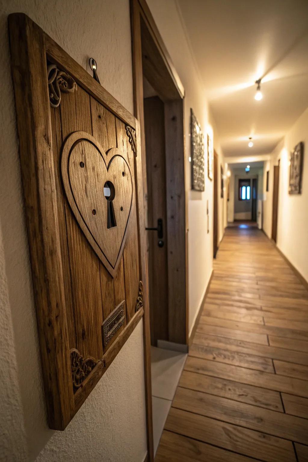 Uncover the opportunities in your design through a keyhole heart.