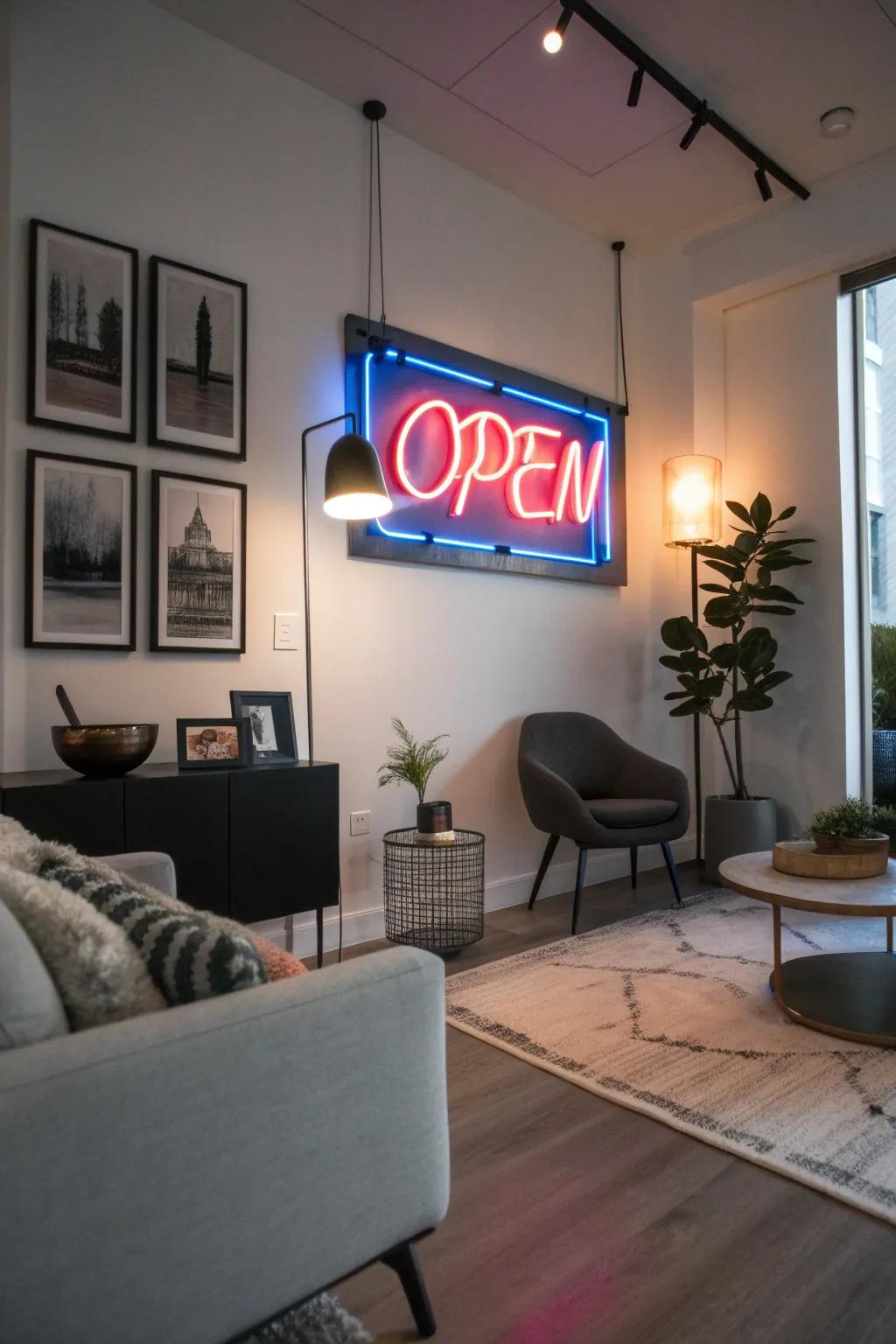 Illuminate your area with a striking radiant greeting display.