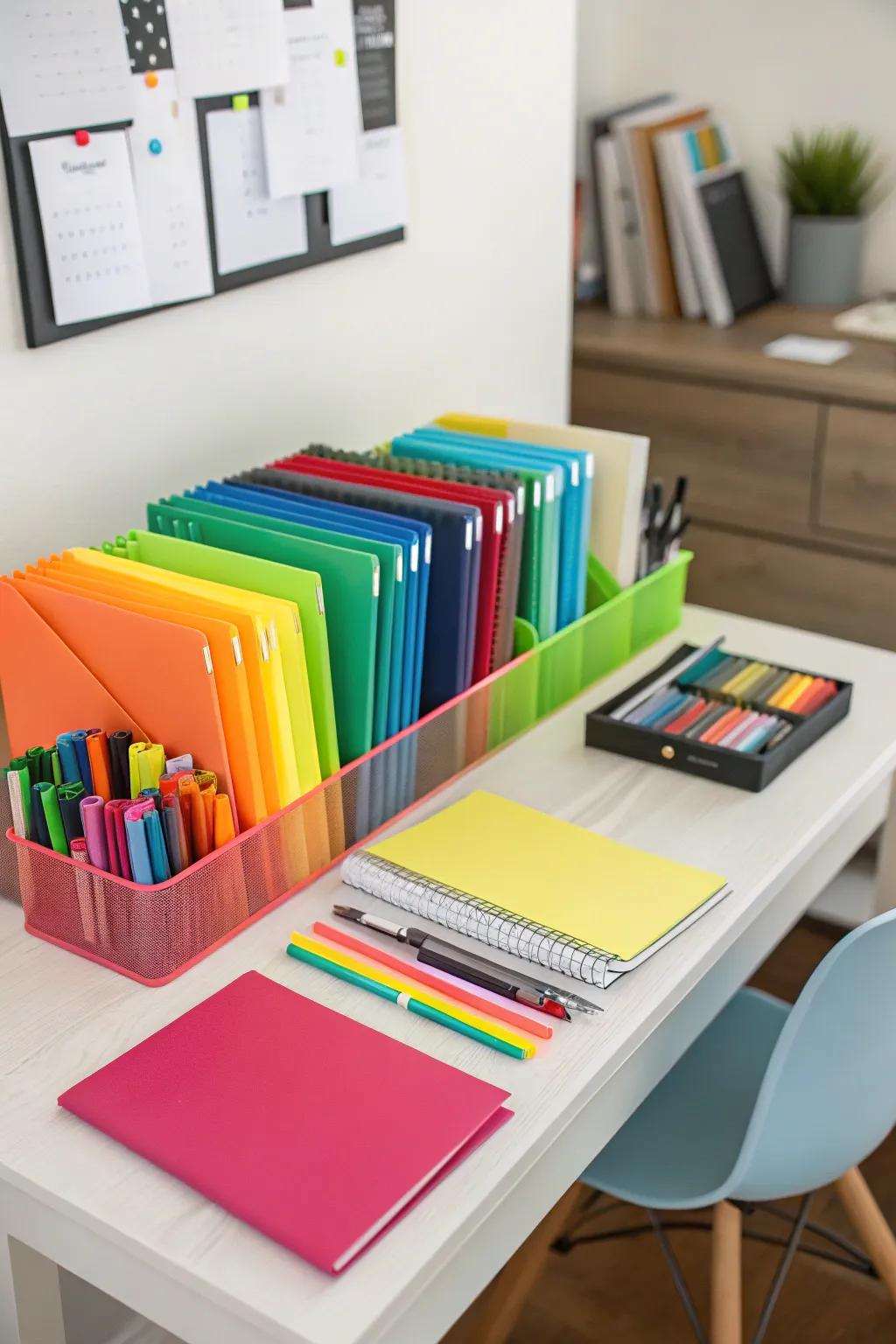 Color-coding not only organizes your study materials but also introduces a touch of personality to your routine.