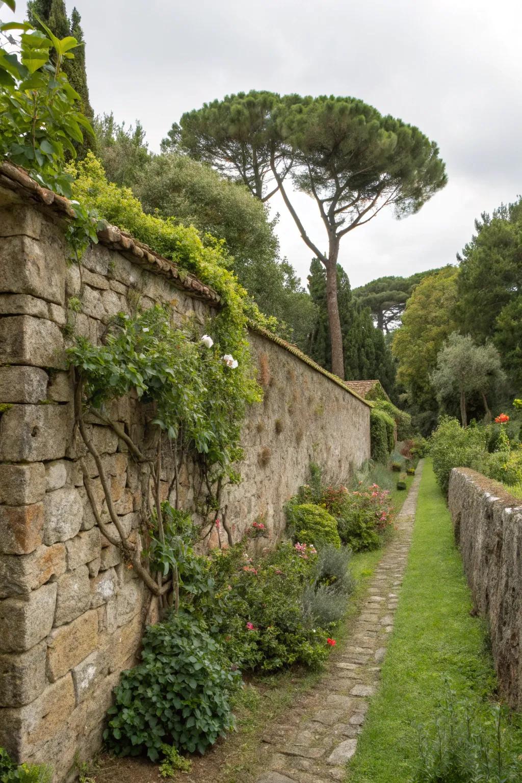 Boulder walls add dimension and distinction to any garden.