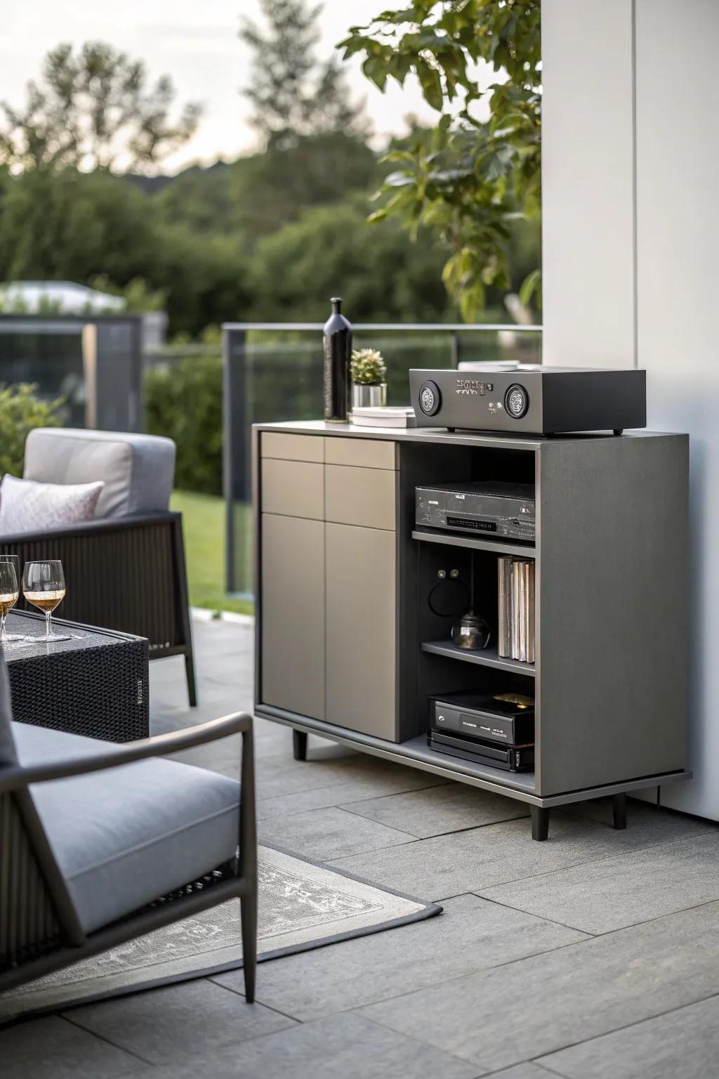 Modern metal designs offer both style and strength for outdoor setups.