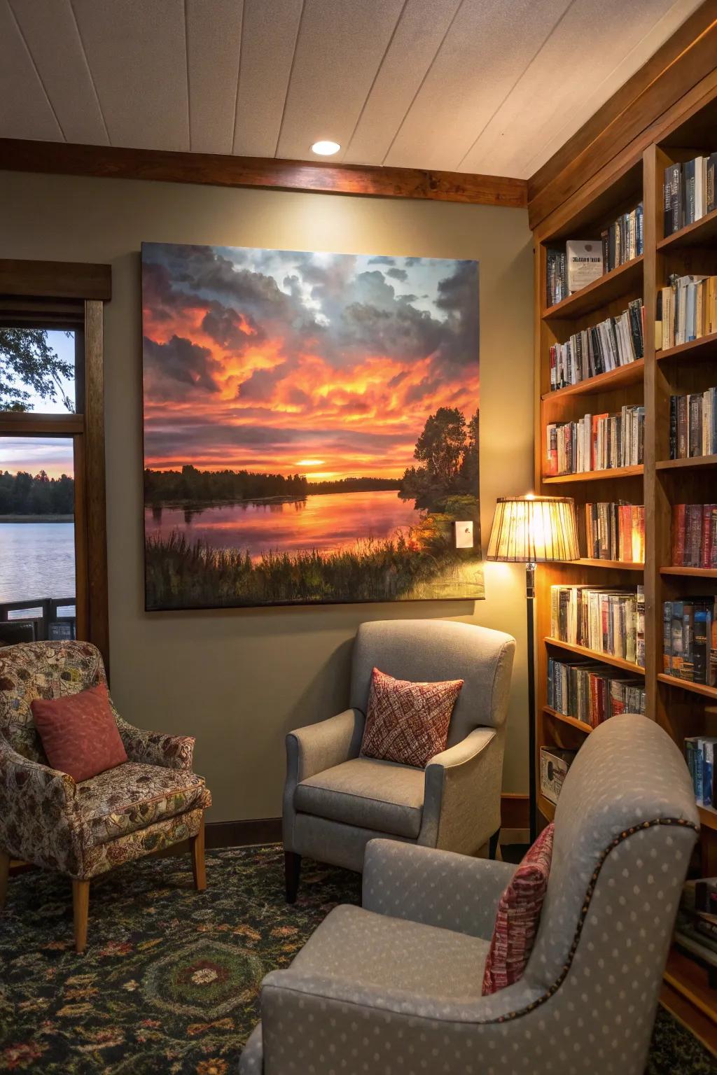 The beauty of nature, immortalized on canvas.