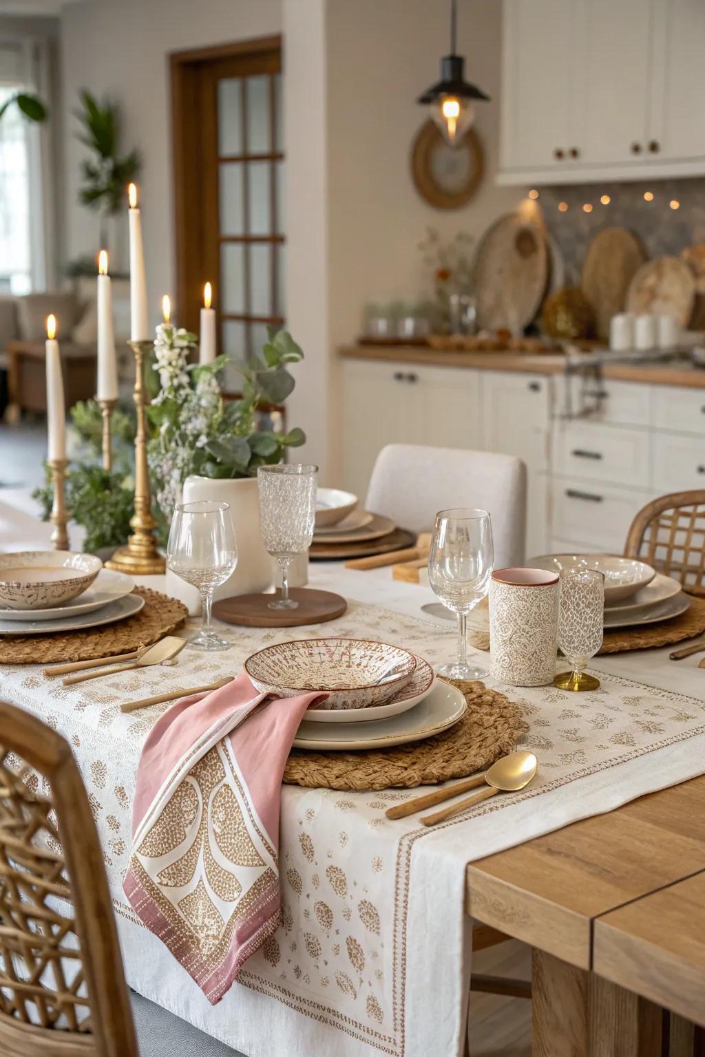 Fashionable table arrangements that inject sophistication into your celebration.